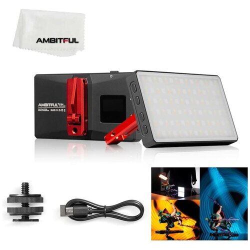 Портативный осветитель AMBITFUL A1 Mini RGB 8 Вт 4200mah с универсальным кронштейном для видеосъемки потокового вещания съемки короткого видео 449000₽