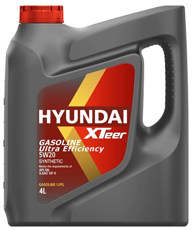 HYUNDAI XTeer Масло Моторное Xteer Gasoline Ultra Efficiency 5w20 Apisn Ilsac Gf-5, Synthetic 4l