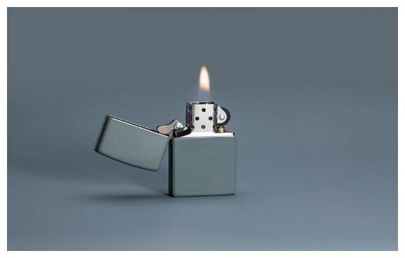 Зажигалка ZIPPO Classic Flat Grey 49452 - фотография № 8