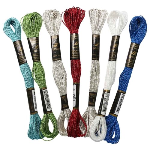 фото Набор металлизированного мулине, 7шт*8м, bestex