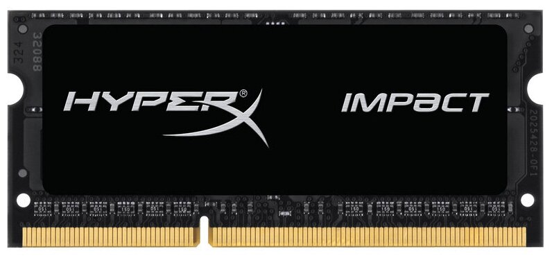 Оперативная память HyperX FURY Impact 8 ГБ DDR3L 1600 МГц SODIMM CL9 HX316LS9IB/8