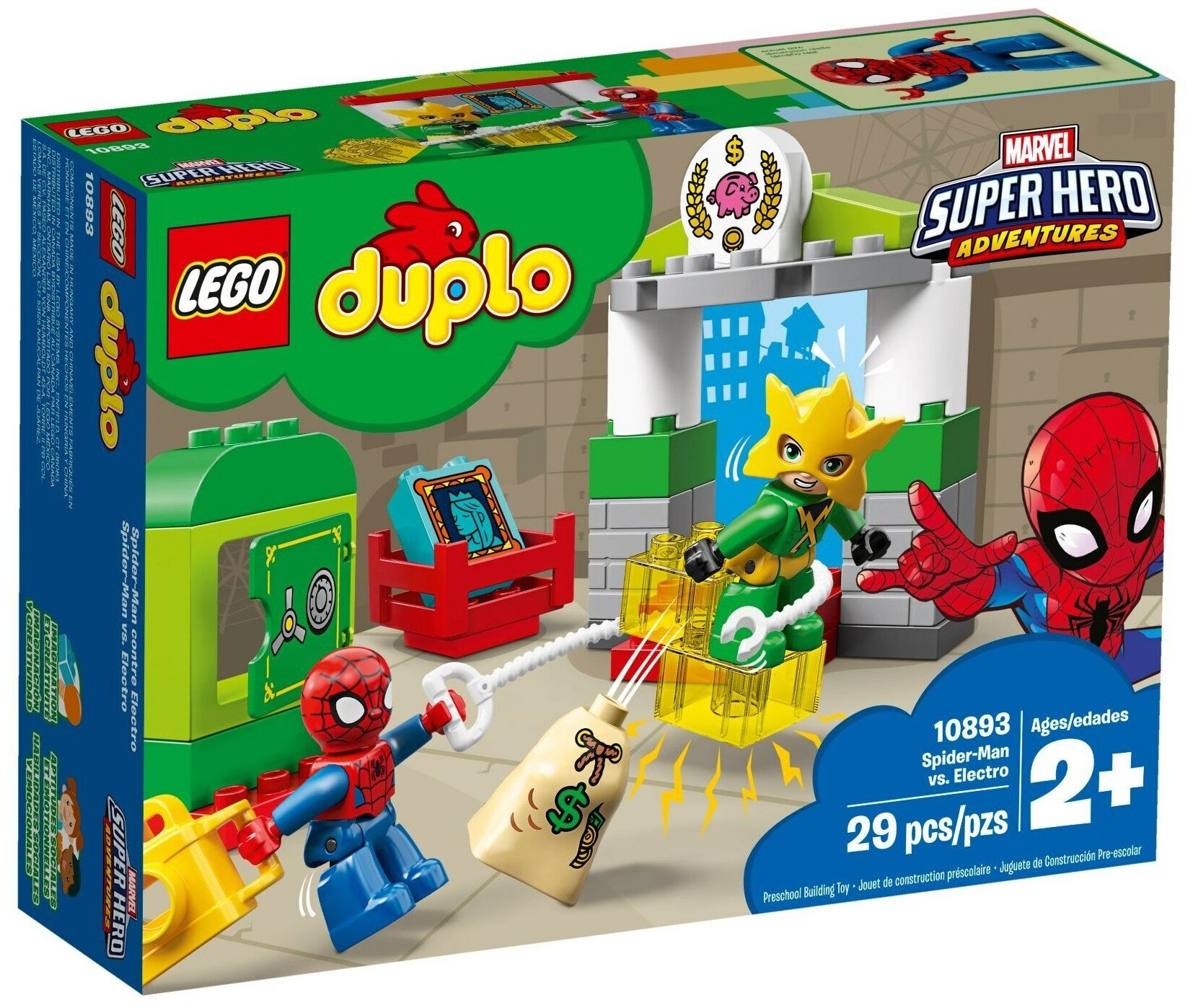 Конструктор LEGO DUPLO 10893 Супергерои: Человек-паук против Электро