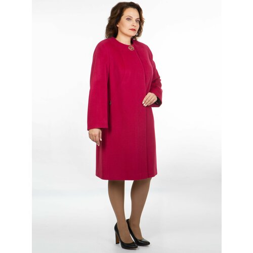 Пальто  Сезон стиля, размер 54, розовый