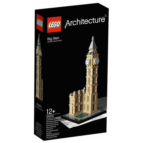 конструктор башня биг бен 526 деталей в коробке Конструктор LEGO Architecture 21013 Биг-Бен, 346 дет.