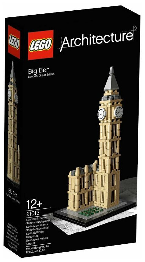 Конструктор LEGO Architecture 21013 Биг-Бен, 346 дет.