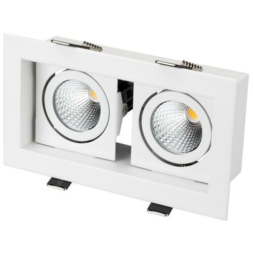 фото Arlight cl-kardan-s180x102-2x9w white (wh, 38 deg), 18 вт, 2 лампы