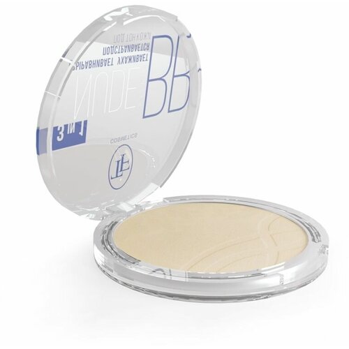 Пудра для лица компактная Nude Powder Bb 3 в 1 02 бежевый