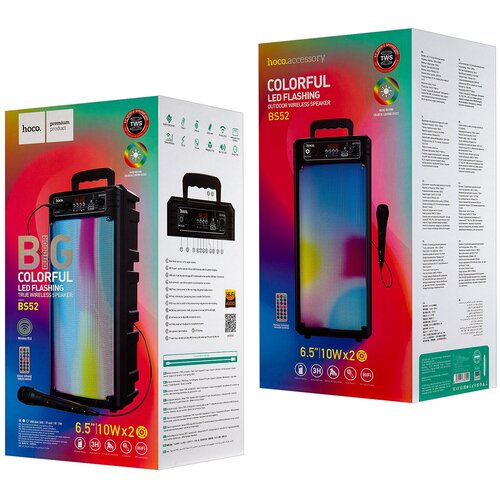 Портативная акустика HOCO BS52 Bluetooth черная 456700₽