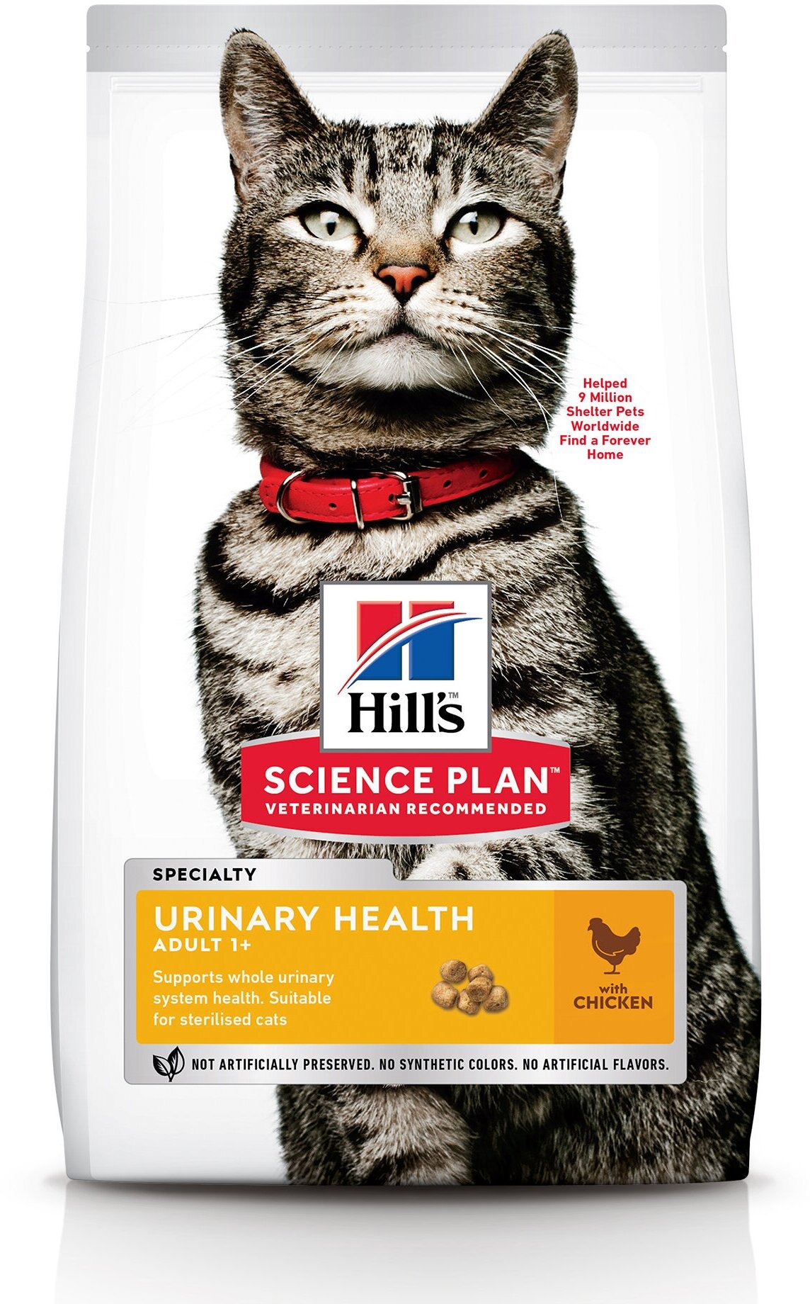 Сухой корм для стерилизованных кошек Hill's Science Plan Urinary Health, профилактика МКБ, с курицей 1.5 кг