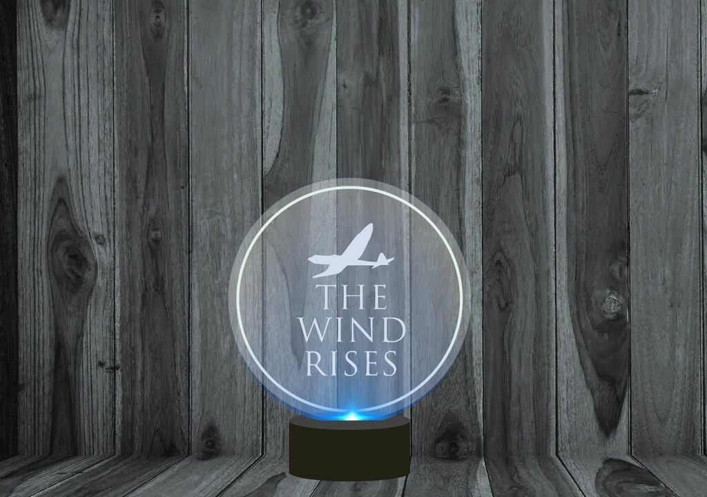3D Светильник, ночник Ветер крепчает, The Wind Rises №5