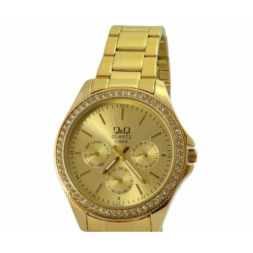 фото Наручные часы q&q, золотой