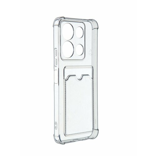 Чехол iBox для Infinix Note 30i Crystal с кардхолдером Silicone Black УТ000035907 черный