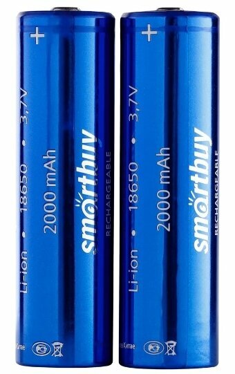 Аккумулятор LI18650 Smartbuy 2000 mAh упаковка 2шт (SBBR-18650-2S2000)