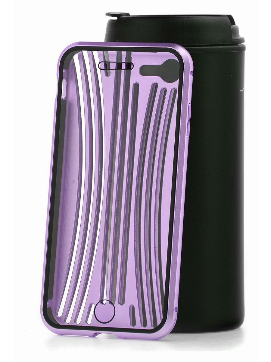 Чехол для iPhone 7 Kruche Metal Suitcase Purple