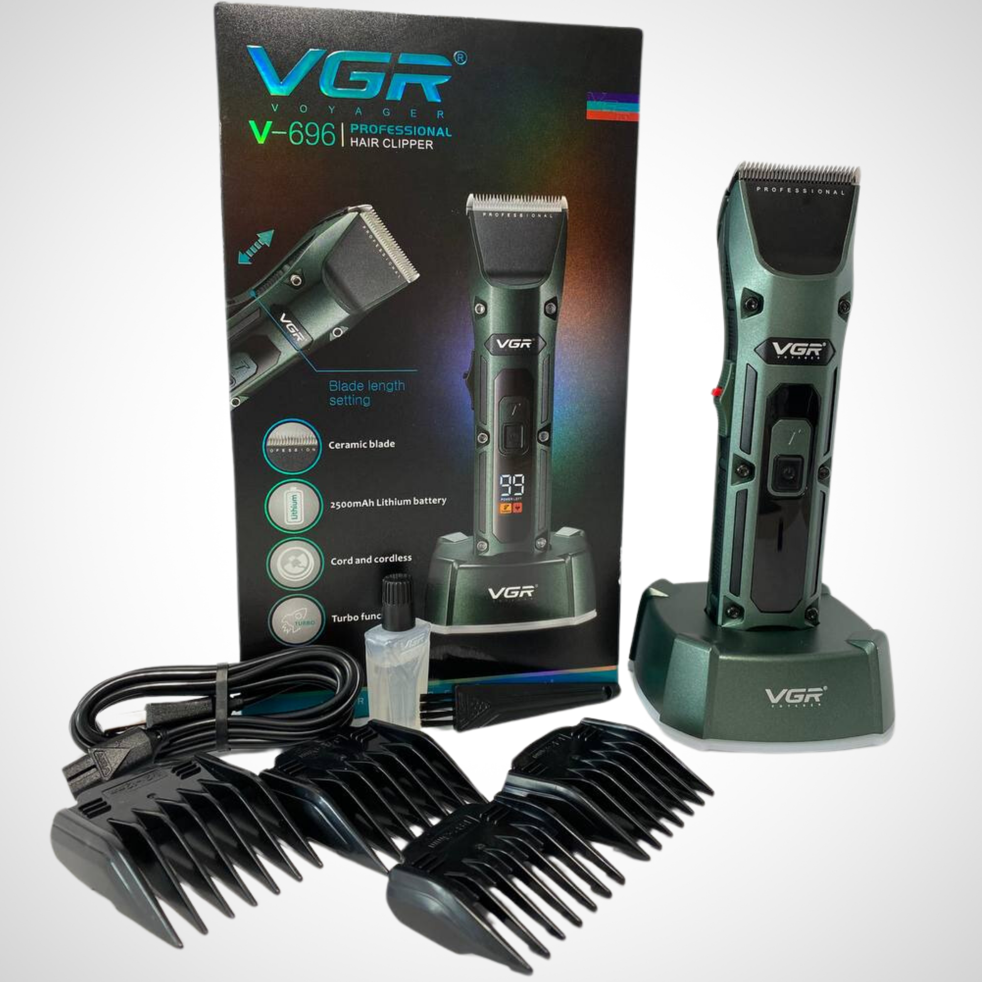 Электромашинка VGR-V696 мужская для волос и бороды - фотография № 13