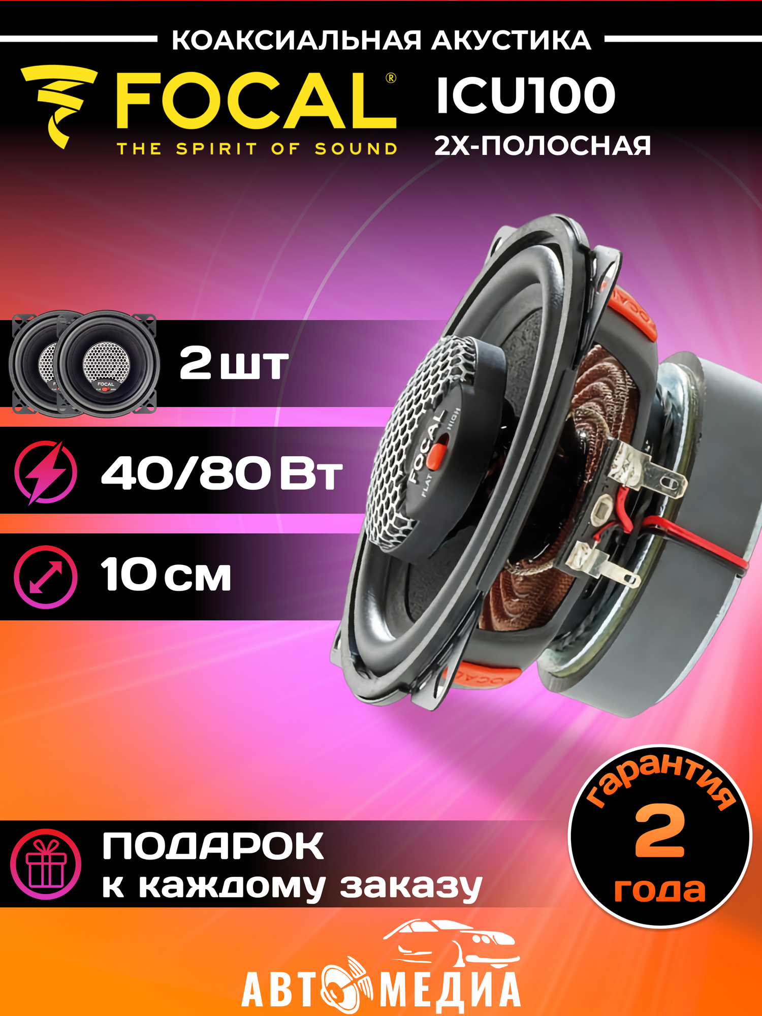 Автомобильная акустика Focal Integration ICU100