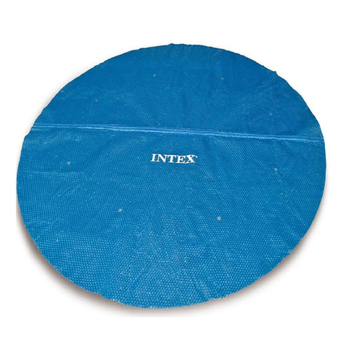 Тент для круглого бассейна 549 см - покрывало, пленка Intex Solar Cover 18 голубой