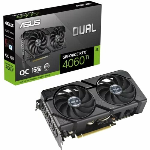 Видеокарта Asus GeForce RTX 4060 Ti DUAL EVO OC 16G 77795₽