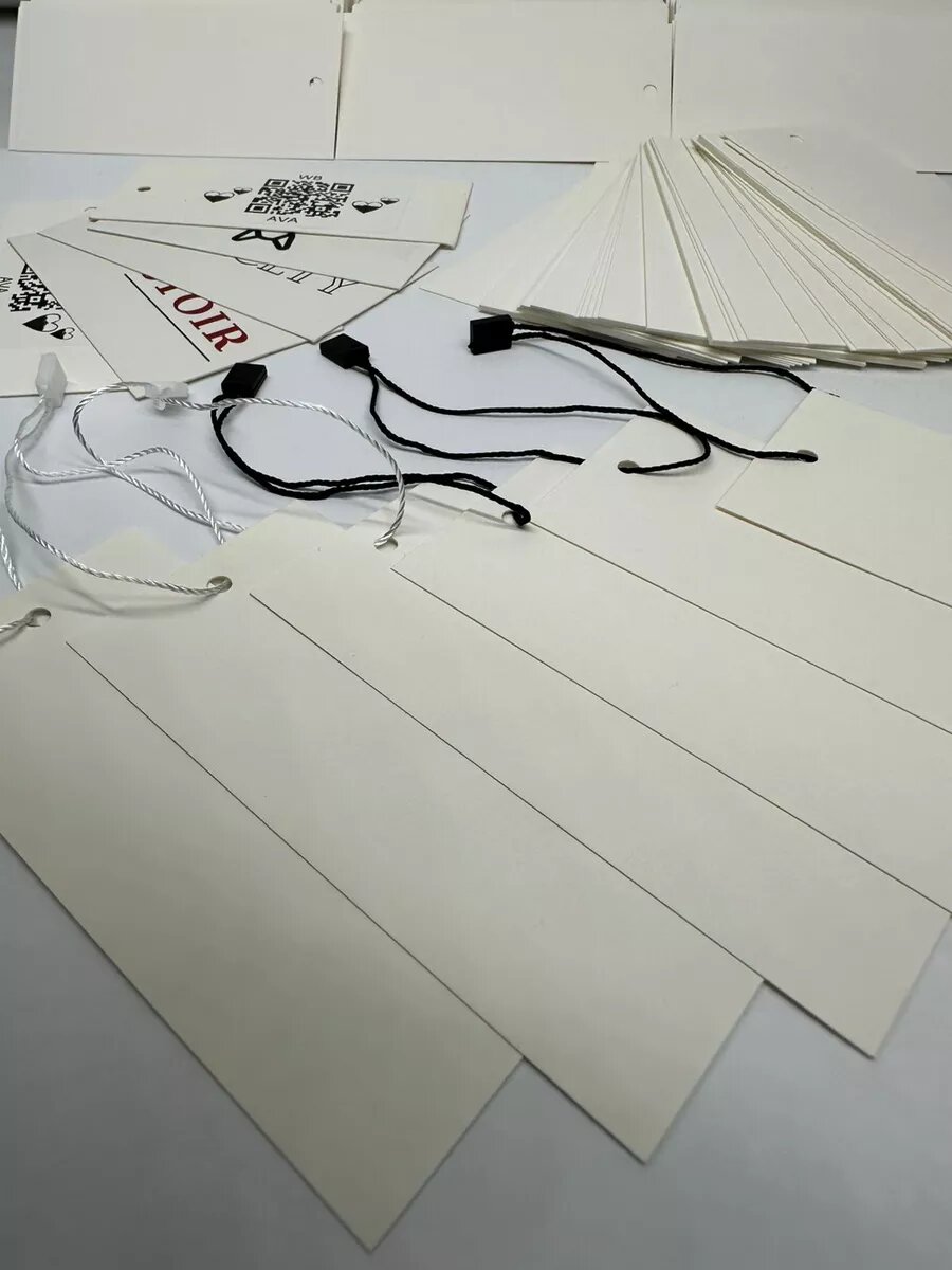 Бирки картонные для маркировки белые, 500 шт, 50х90 мм — фото 1