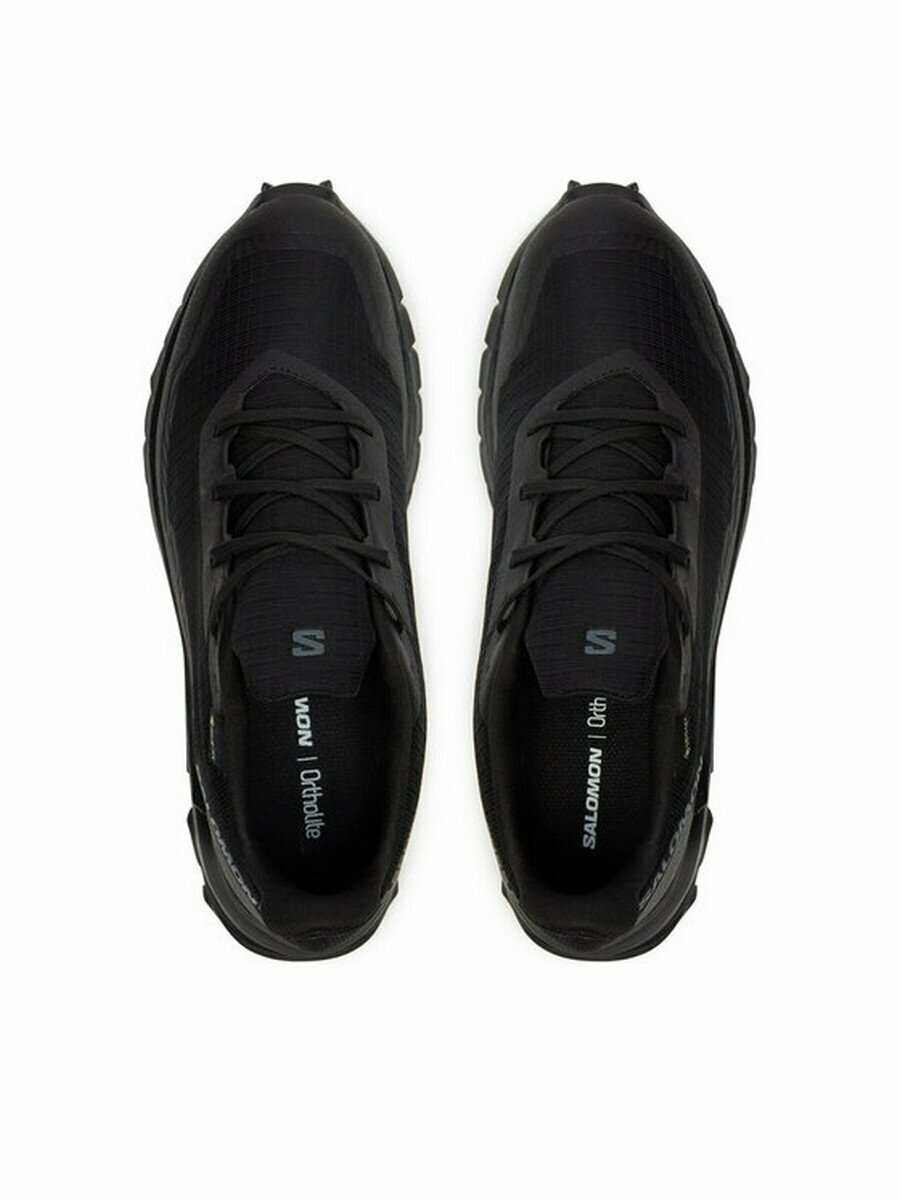Кроссовки Salomon Alphacross 5 GTX, полнота F (EU)/ на среднюю стопу, размер UK 10; EUR 44 2/3; USA 10,5; 28,5 см (примерно на российский 43*), чёрный — фото 1