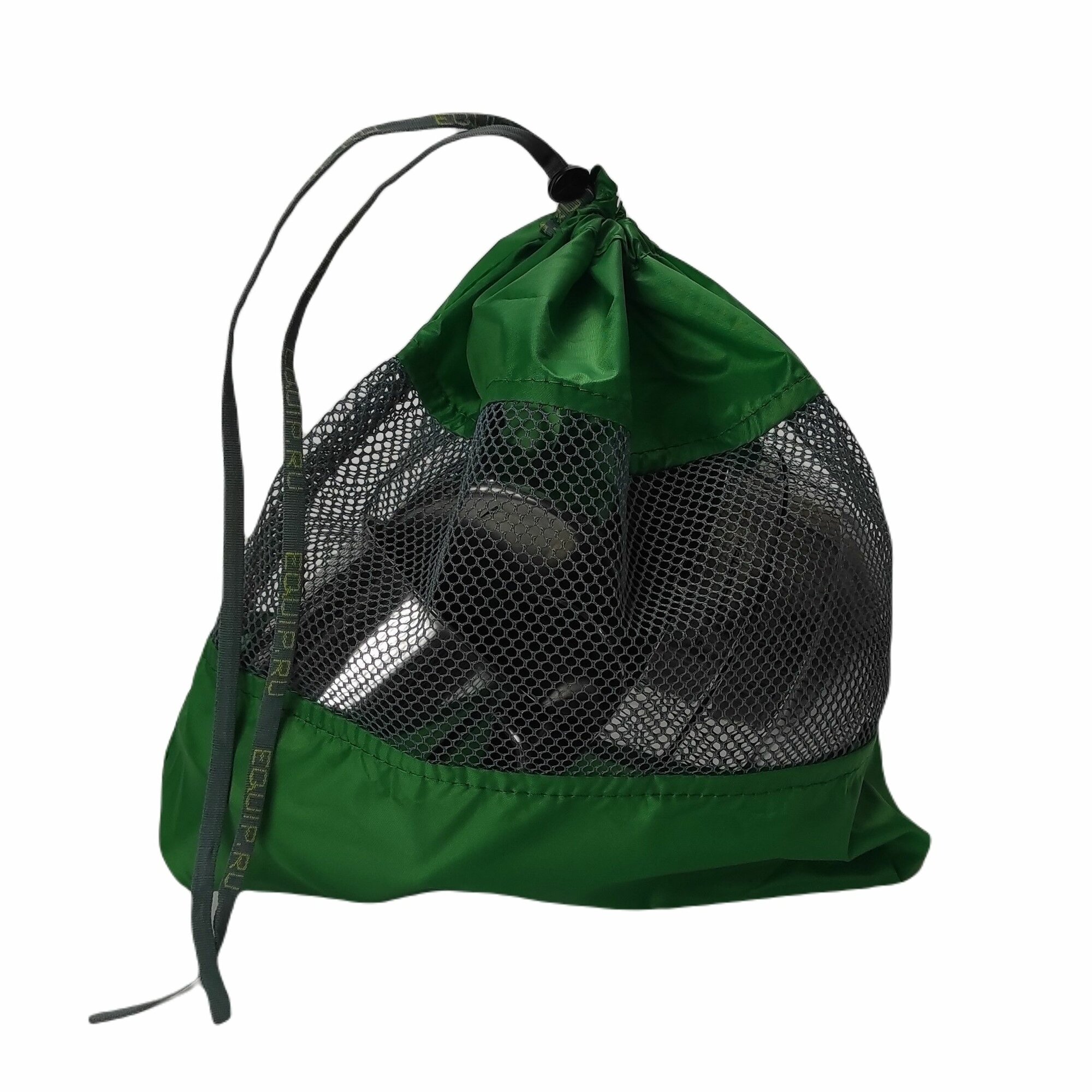 Мешок для посуды с сеткой (жорик) зеленый