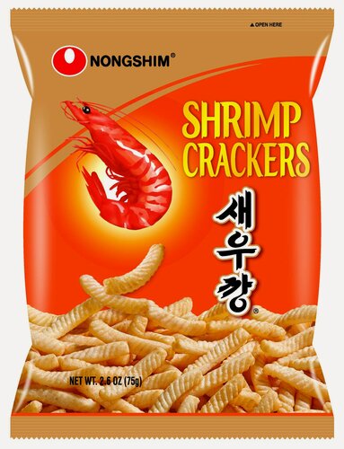 Изображение товара Чипсы Nongshim из пшеничной муки с креветочным вкусом 75 г, Южная Корея