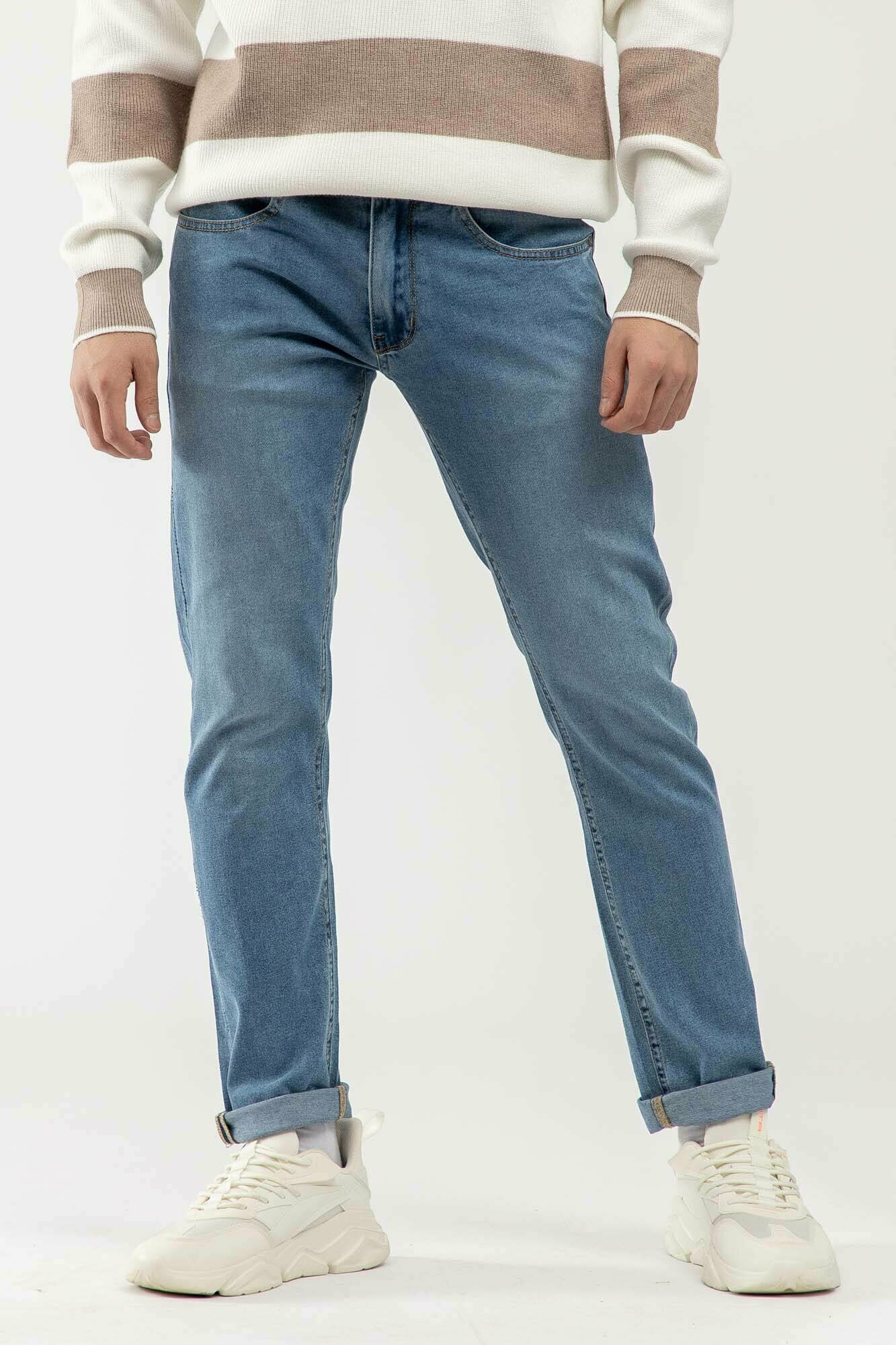 Джинсы зауженные TERRA PRO, размер 31, blue