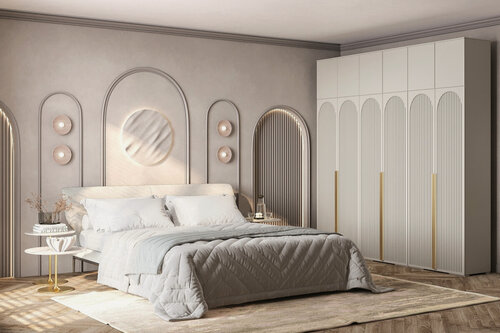 Изображение товара Шкаф распашной Брей-6 Хит Кашемир для одежды шестидверный 260*270*50