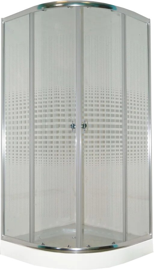 Душевой уголок Parly Z9111 с поддоном стеклянный 90x90 с низким поддоном раздвижной