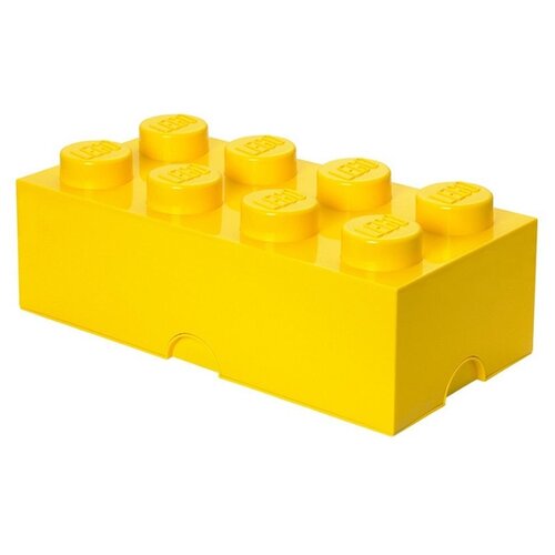 фото Ящик для хранения 8 storage brick желтый lego