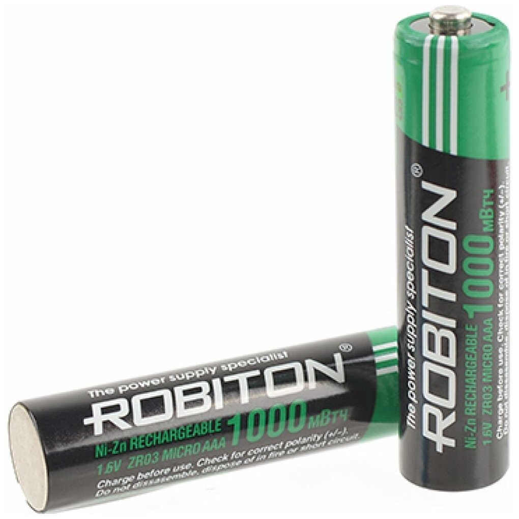 Аккумулятор ROBITON 1000NZAAA-2 1000мВтч 550мАч BL2