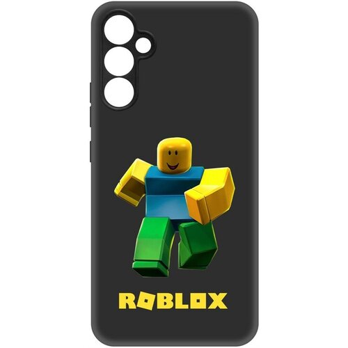 Чехол-накладка Krutoff Soft Case Roblox-Классический Нуб для Samsung Galaxy A34 5G (A346) черный чехол накладка krutoff soft case roblox классический нуб для samsung galaxy a05 черный