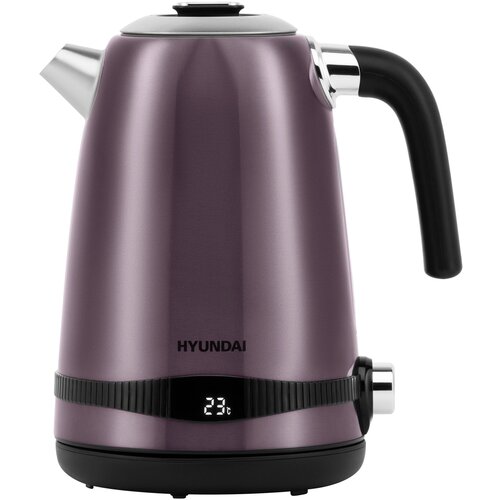 Чайник электрический Hyundai HYK-S4800 17л 2200Вт фиолетовыйчерный корпус металл 450400₽