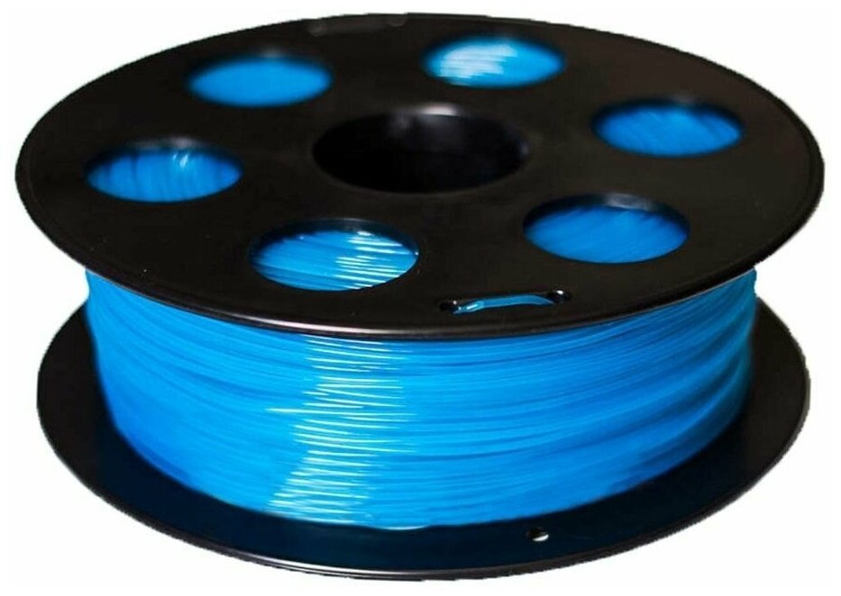 Bestfilament Катушка PETG пластика Bestfilament 1.75 мм 1кг, светящийся голубой (st_petg_1kg_1.75_fl_blue)