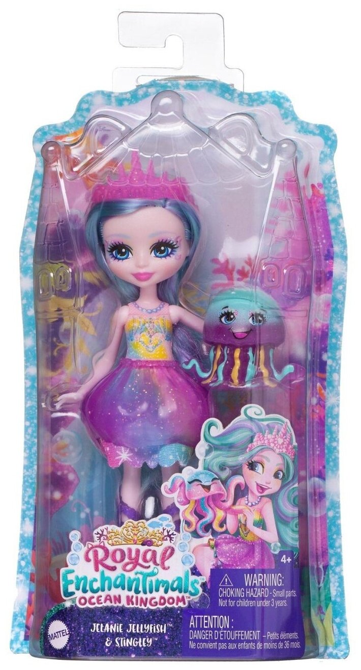 Кукла Mattel Enchantimals Медуза с питомцем FNH22/Медуза