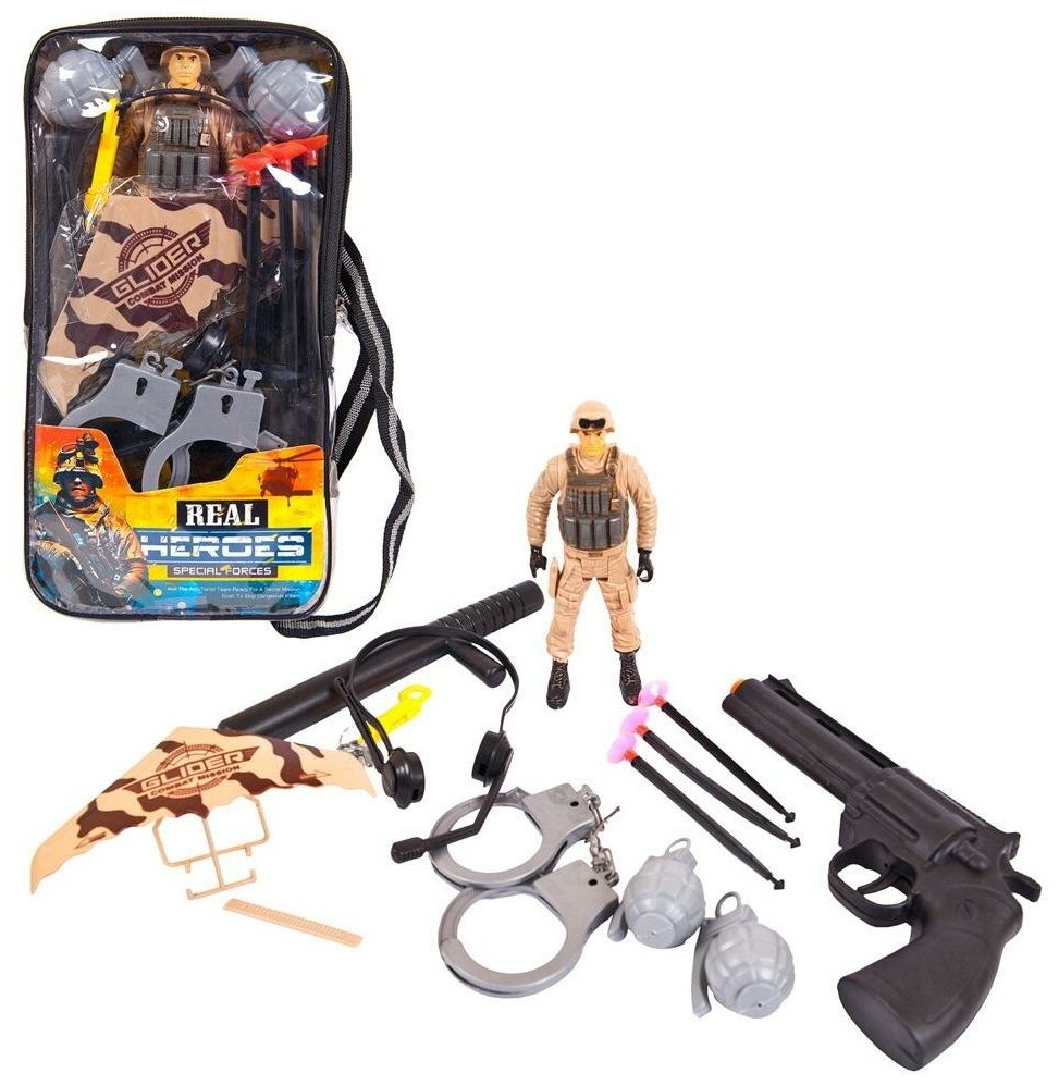 Набор игровой военный в рюкзачке ABtoys - фото №2