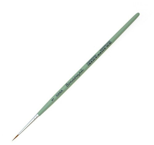 Roubloff Кисть Синтетика круглая Roubloff Воплощай № 1 (длина волоса 9 мм), короткая ручка матовая