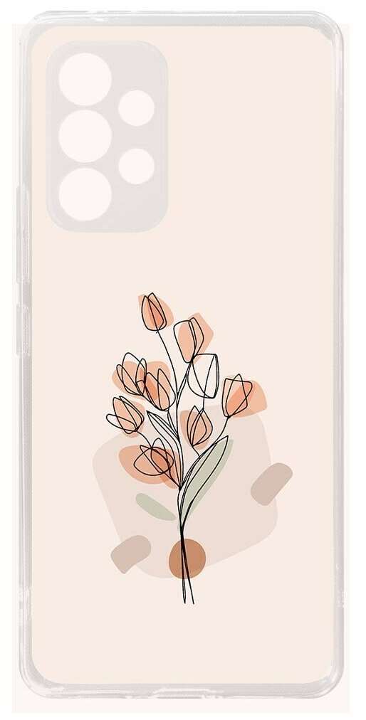 Чехол-накладка Krutoff Clear Case Букет тюльпанов для Samsung Galaxy A53 5G (A536)