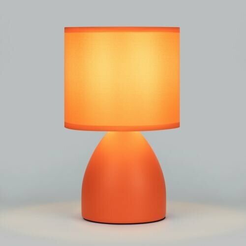 Настольная лампа Rivoli "Надин" 7047-502 1 * Е14 40 Вт керамика оранжевая с абажуром