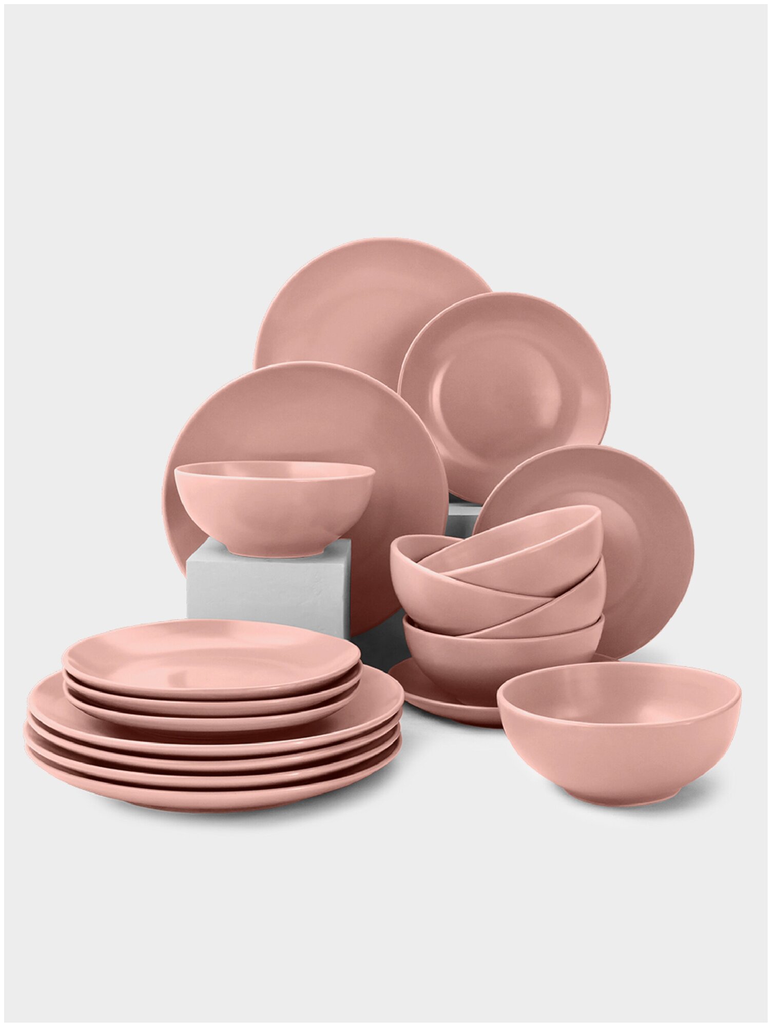 Набор столовой посуды сервиз обеденный на 6 персон набор тарелок 18 предметов APOLLO 