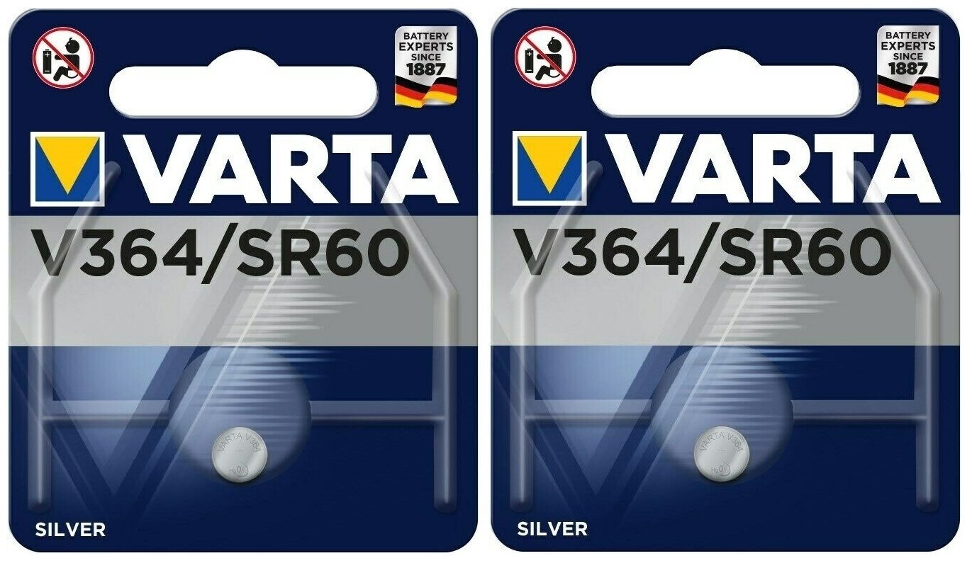 Батарейка Varta SR60 (V364 D364 SR621SW) 2 шт