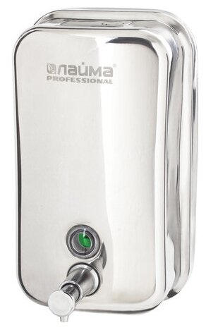 Дозатор  для жидкого мыла Laima 605393/605395, серебристый глянцевый