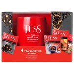 Чай TESS 4 вида в пакетиках подарочный набор с кружкой - изображение