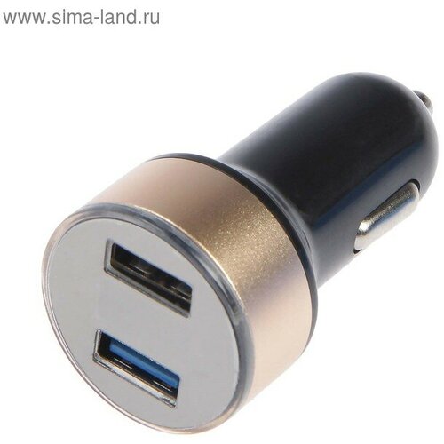 Автомобильный вольтметр зарядное устройство TORSO 12-24 В 2 USB 2А микс 456₽