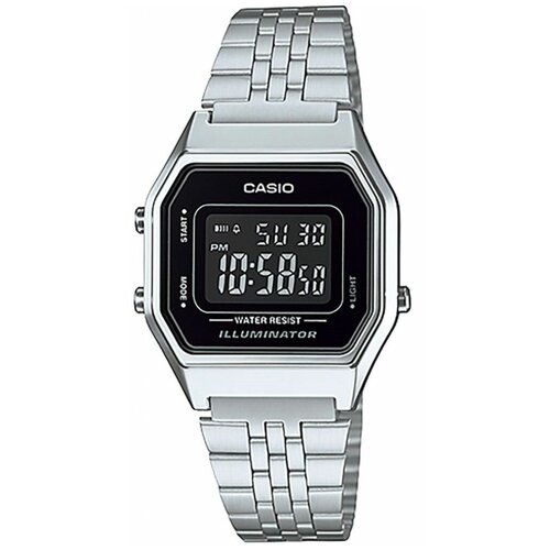 Наручные часы CASIO Vintage LA680WA-1B, серебряный наручные часы casio черный