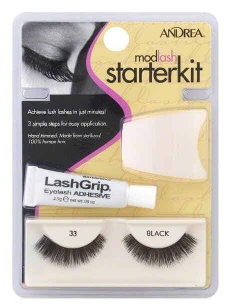 Andrea Ресницы 33 Lash Starter Kit, черный, 2 шт.