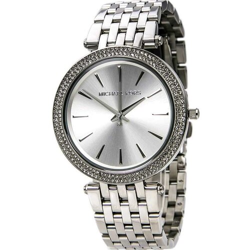 Наручные часы MICHAEL KORS Женские наручные часы Michael Kors серебристые оригинал кварцевые, серебряный