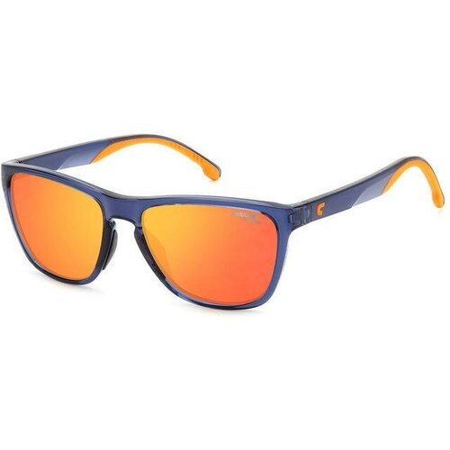 Солнцезащитные очки CARRERA, кошачий глаз, оправа: пластик, синий