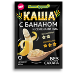 Компас Здоровья Каша овсяная с бананом и семенами чиа, порционная (1 шт.) - изображение