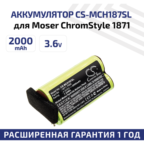   () CameronSino CS-MCH187SL      Moser ChromStyle 1871, 2000, 3.6, Ni-Mh